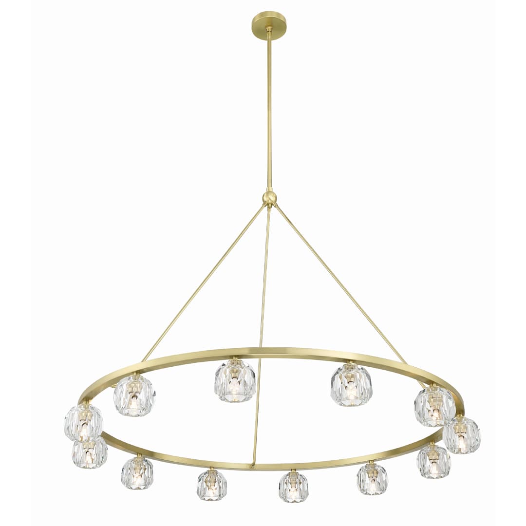 Aragon 12 Light 48" Wide LED Crystal Ring Chandelier