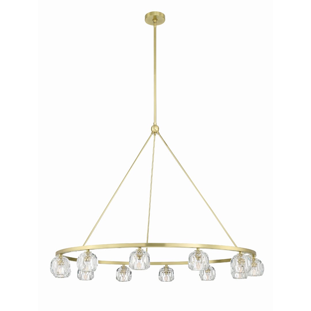 Aragon 12 Light 48" Wide LED Crystal Ring Chandelier