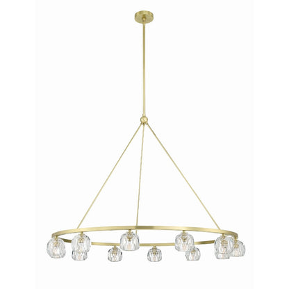 Aragon 12 Light 48" Wide LED Crystal Ring Chandelier