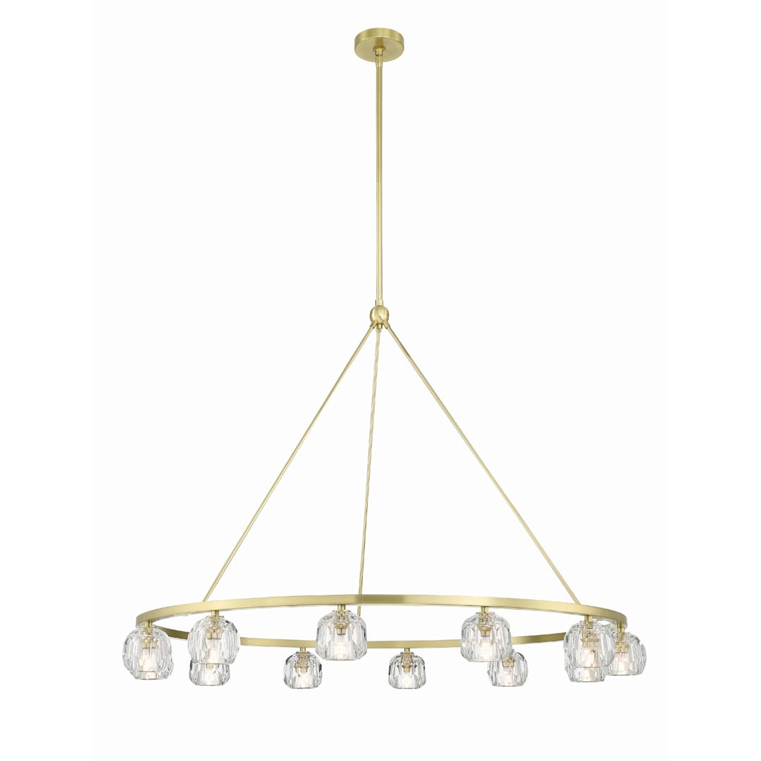 Aragon 12 Light 48" Wide LED Crystal Ring Chandelier