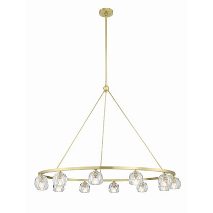 Aragon 12 Light 48" Wide LED Crystal Ring Chandelier