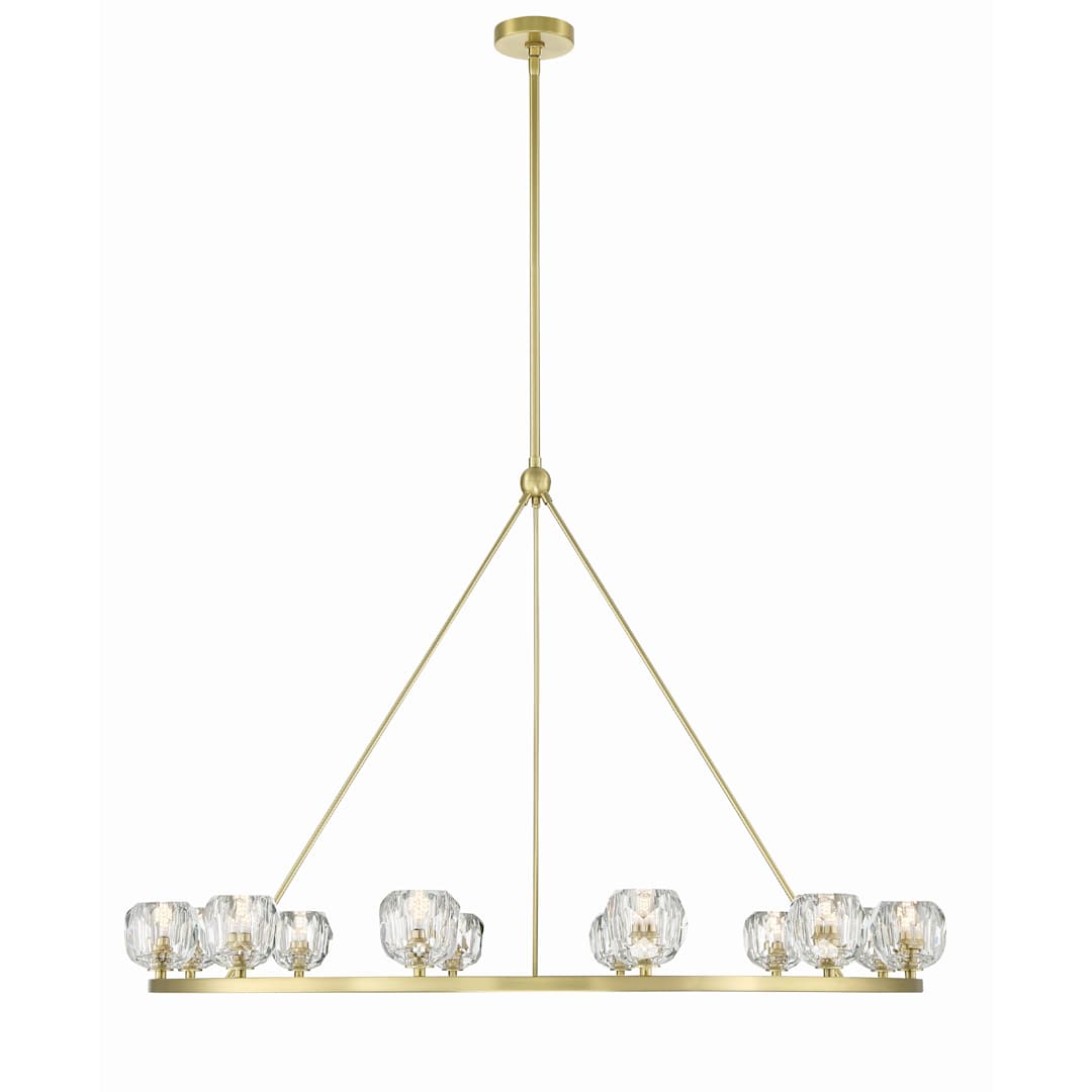 Aragon 12 Light 48" Wide LED Crystal Ring Chandelier