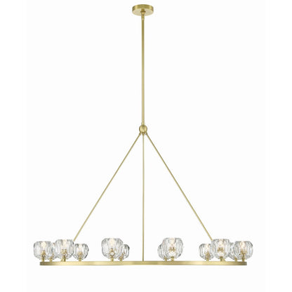 Aragon 12 Light 48" Wide LED Crystal Ring Chandelier