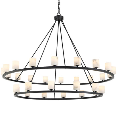 Aragon 30 Light 59" Wide LED Ring Chandelier