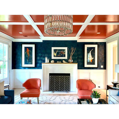 Elliot 6 Light 23" Wide Drum Chandelier with Clear Glass Shade