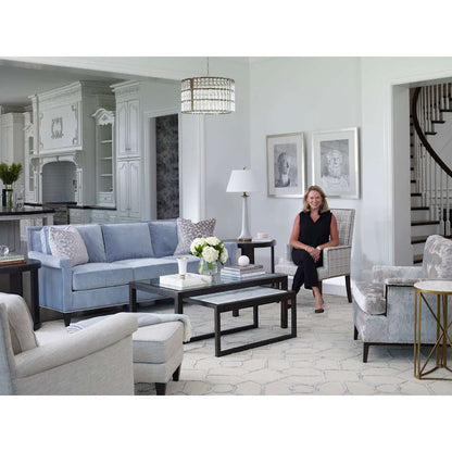 Elliot 6 Light 23" Wide Drum Chandelier with Clear Glass Shade