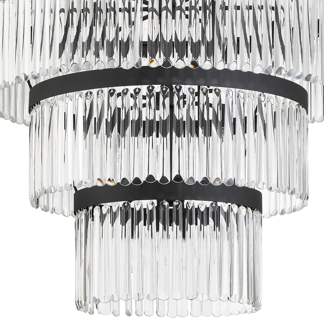Emory 22 Light 40" Wide Crystal Waterfall Chandelier