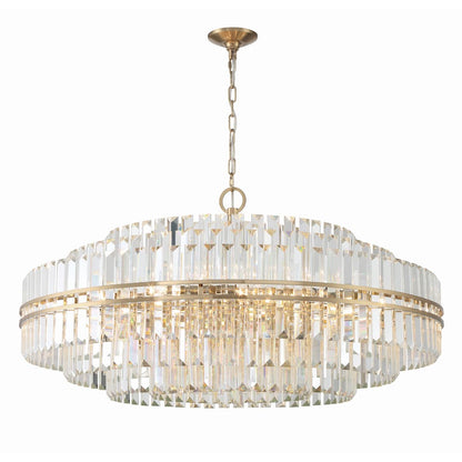 Hayes 32 Light 41" Wide Crystal Waterfall Chandelier