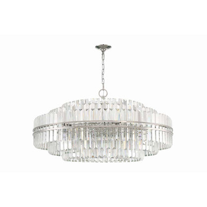 Hayes 32 Light 41" Wide Crystal Waterfall Chandelier