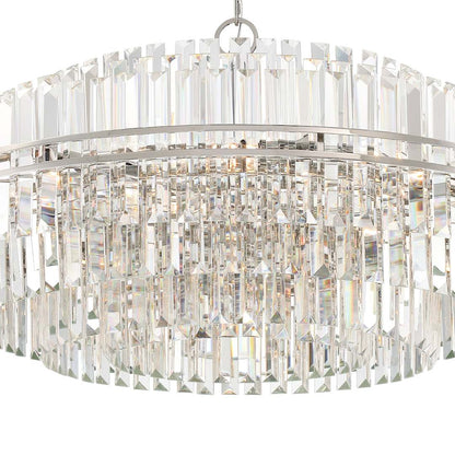 Hayes 32 Light 41" Wide Crystal Waterfall Chandelier