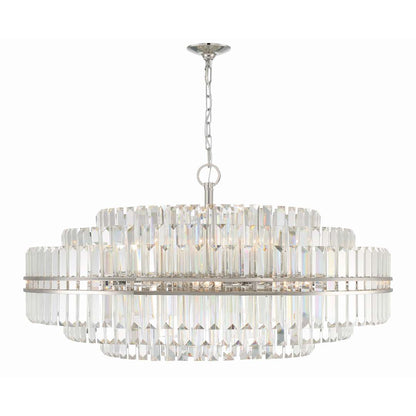 Hayes 32 Light 41" Wide Crystal Waterfall Chandelier