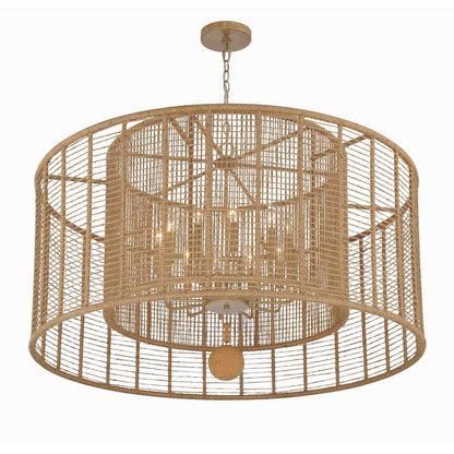 Jayna 12 Light 43" Wide Drum Chandelier