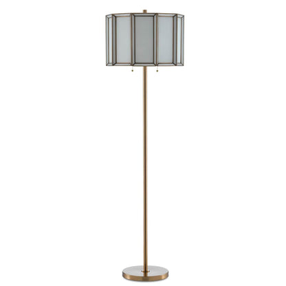 Daze 2 Light 63" Tall Floor Lamp with Glass Shade
