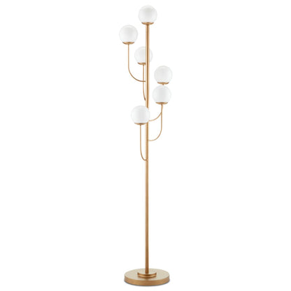 Farnsworth 6 Light 72" Tall Floor Lamp with Glass Shades