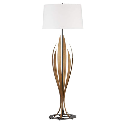 Neilos 69" Tall Torchiere Floor Lamp with Linen Shade