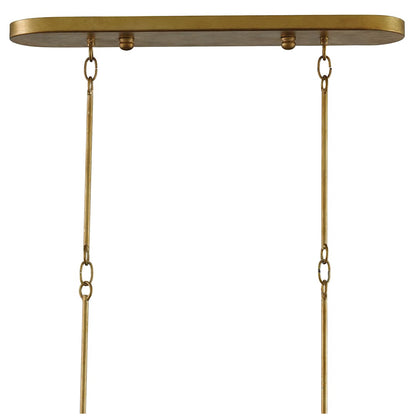 Grand Lotus 6 Light Wrought Iron Drum Chandelier with Gold Metal Shades