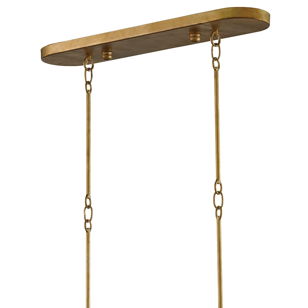 Grand Lotus 6 Light Wrought Iron Drum Chandelier with Gold Metal Shades