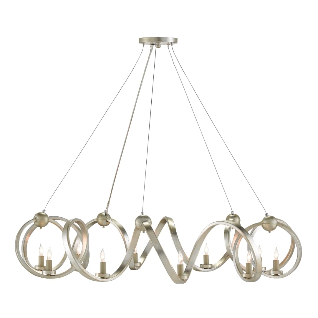 Ringmaster 10 Light 46" Wide Single Tier Candle Style Chandelier
