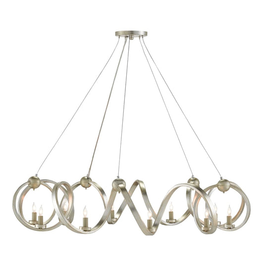 Ringmaster 10 Light 46" Wide Single Tier Candle Style Chandelier