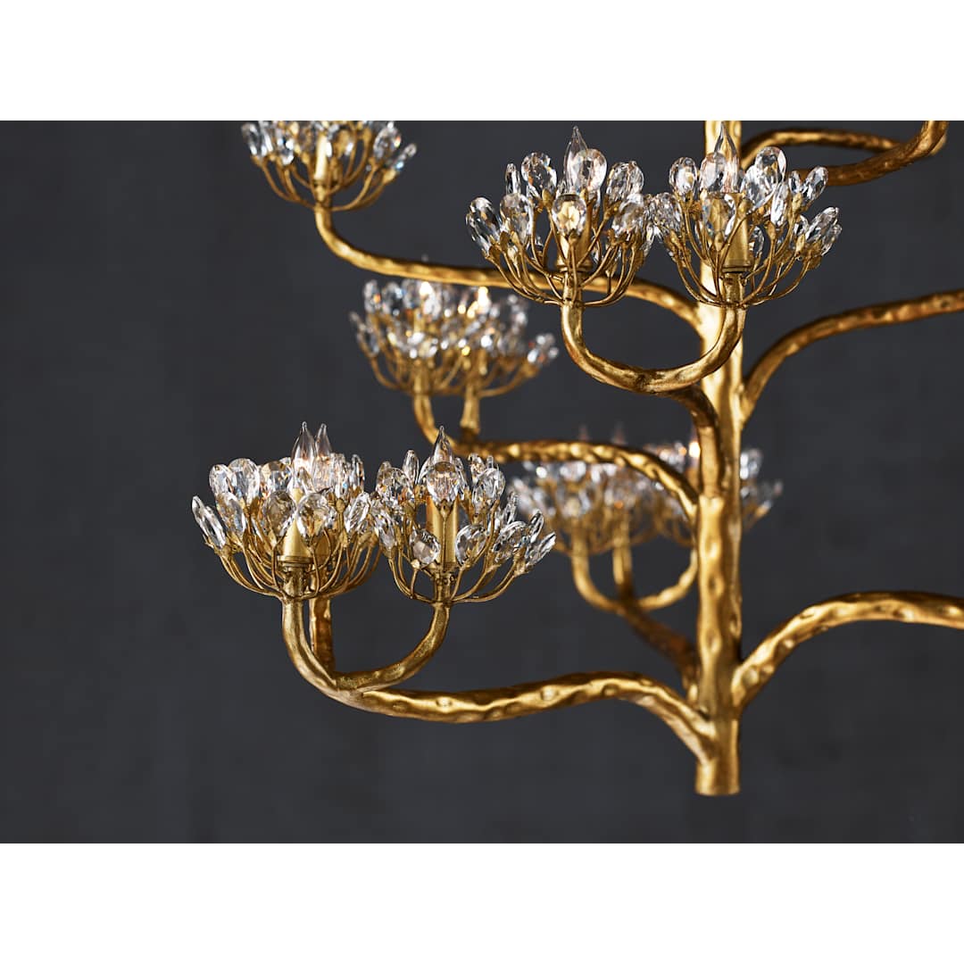 Agave Americana 22 Light 42" Wide 5 Tier Chandelier