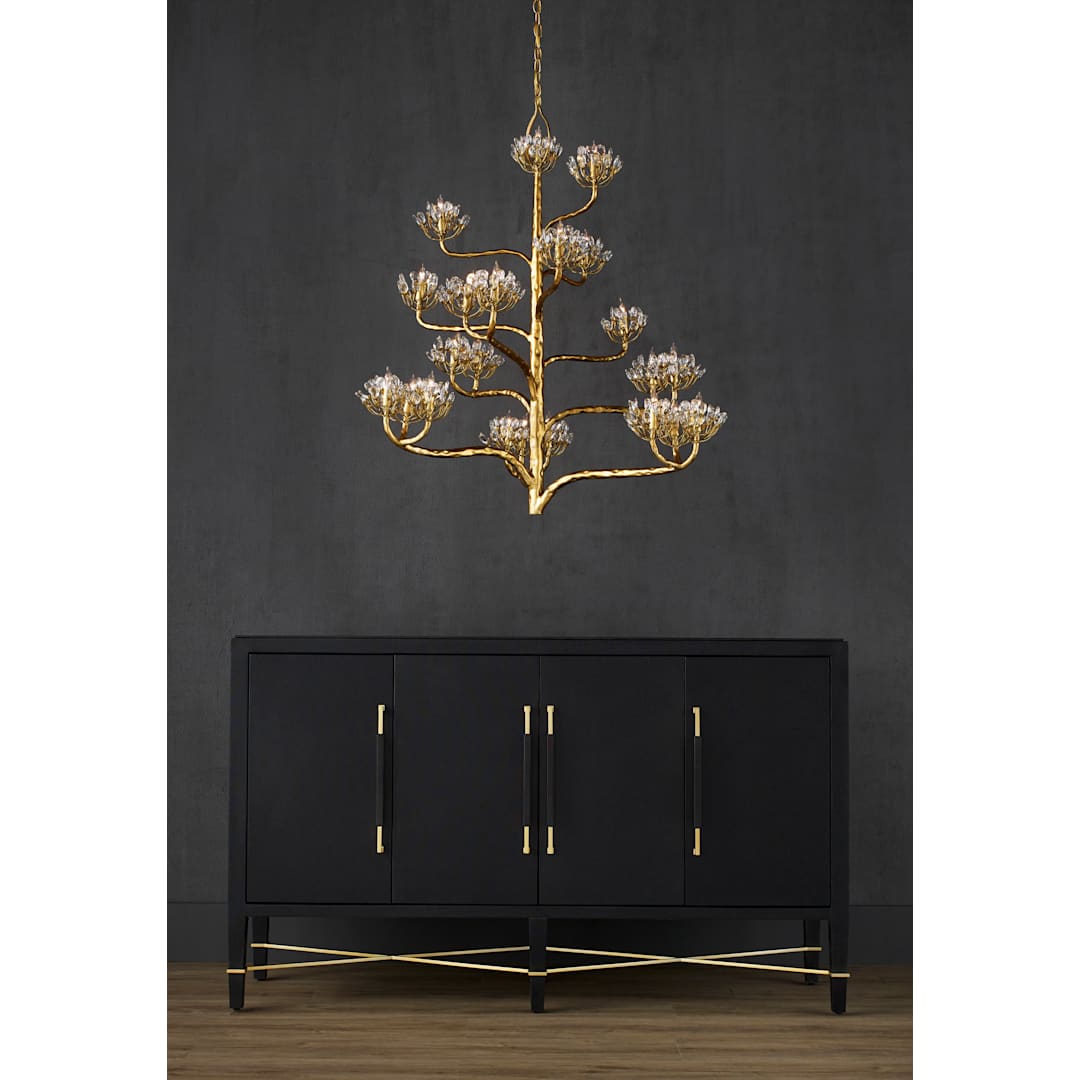 Agave Americana 22 Light 42" Wide 5 Tier Chandelier