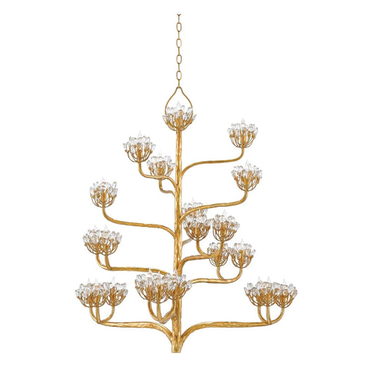 Agave Americana 22 Light 42" Wide 5 Tier Chandelier