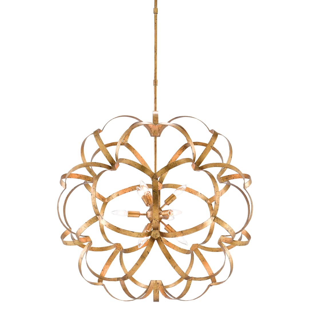 Sappho 9 Light 34" Wide Wrought Iron Globe Chandelier