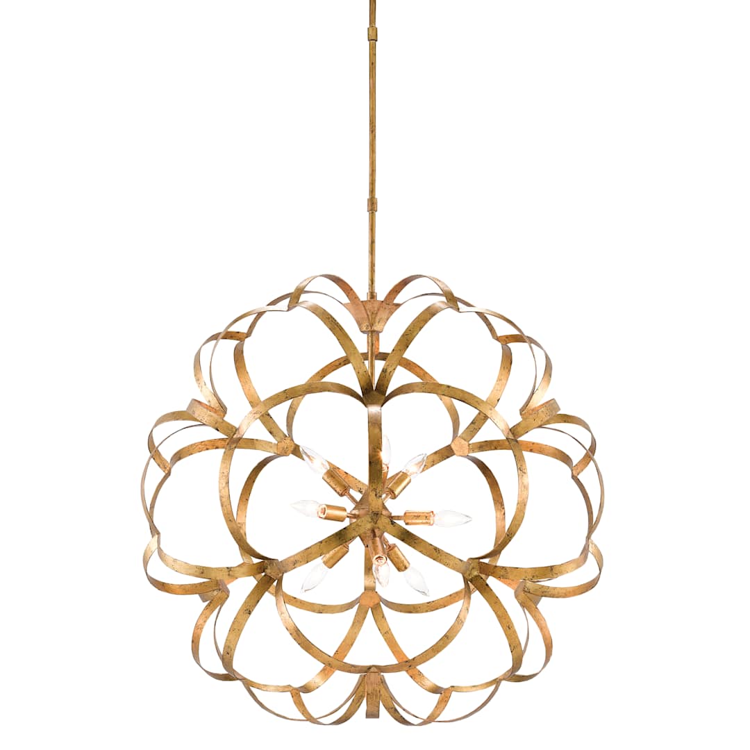 Sappho 9 Light 34" Wide Wrought Iron Globe Chandelier