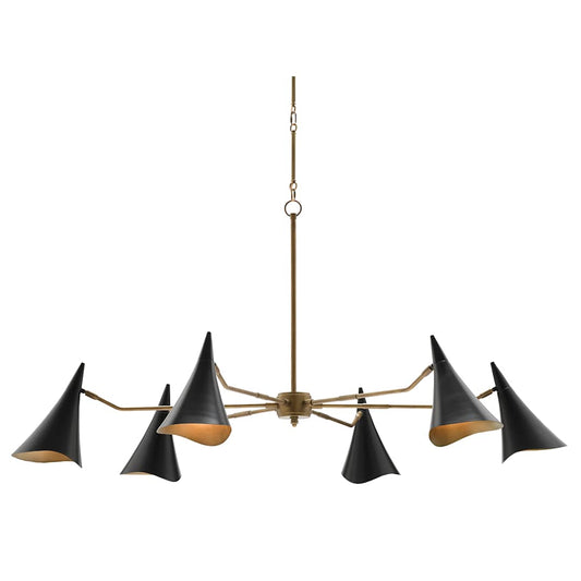 Library 6 Light 62" Wide Chandelier