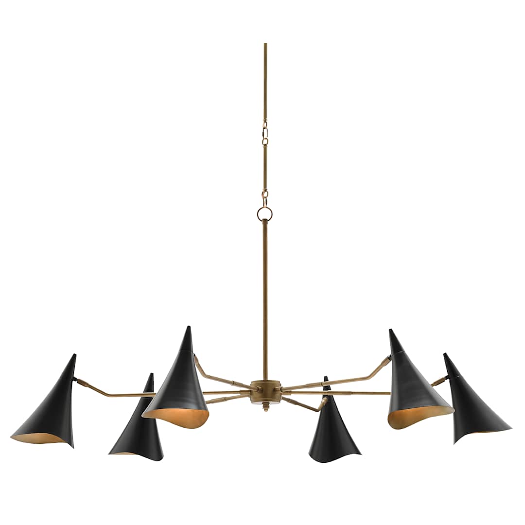 Library 6 Light 62" Wide Chandelier