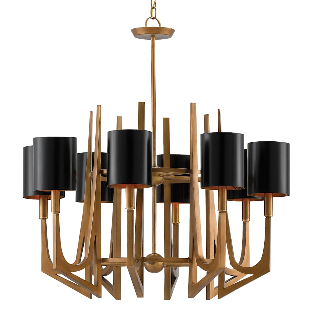 Umberto 8 Light 32" Wide Wrought Iron Chandelier