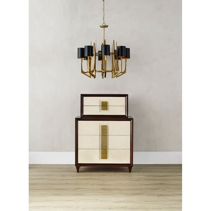 Umberto 8 Light 32" Wide Wrought Iron Chandelier