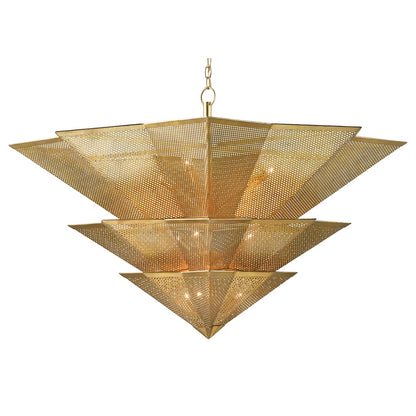 Hanway 9 Light 49" Wide Wrought Iron Chandelier