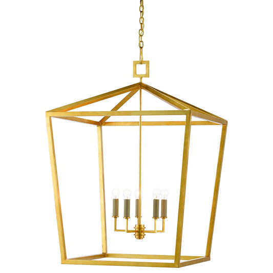 Denison 5 Light 32" Wide Wrought Iron Chandelier