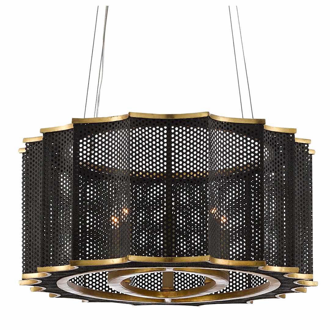 Nightwood 8 Light 38" Wide Wrought Iron Drum Chandelier