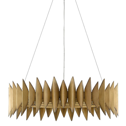 Potter 8 Light 33" Wide Wrought Iron Ring Chandelier