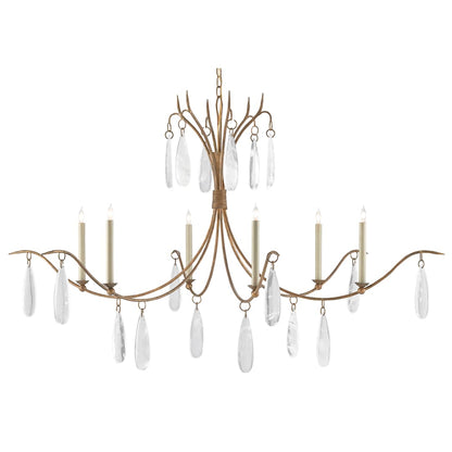 Marshallia 6 Light 59" Wide Crystal Chandelier