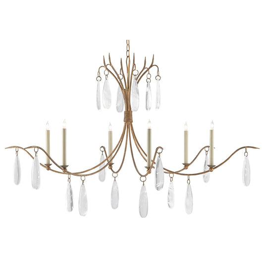 Marshallia 6 Light 59" Wide Crystal Chandelier