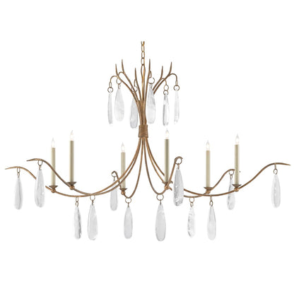 Marshallia 6 Light 59" Wide Crystal Chandelier