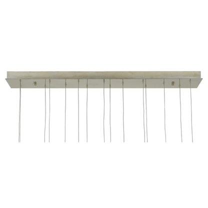 Crystal Bud 15 Light 50" Wide Crystal Linear Pendant