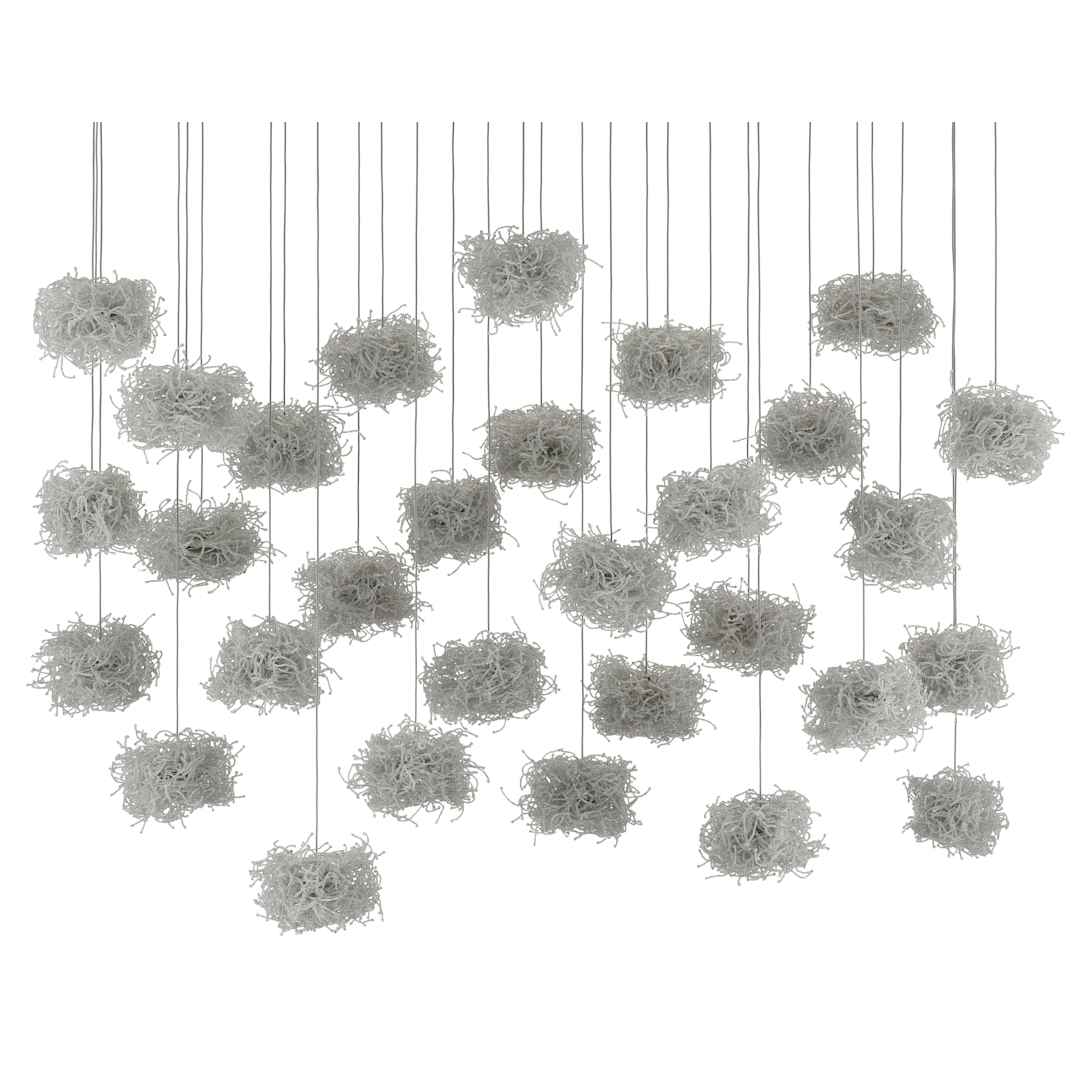Birds Nest 30 Light 54" Wide Abstract Linear Pendant
