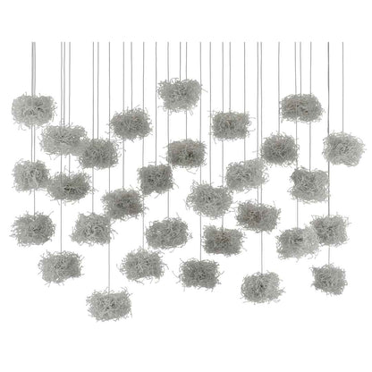 Birds Nest 30 Light 54" Wide Abstract Linear Pendant