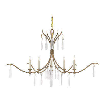 Marshallia 5 Light 38" Wide Crystal Chandelier