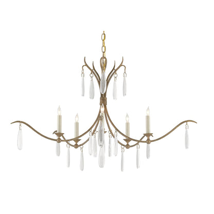 Marshallia 5 Light 38" Wide Crystal Chandelier