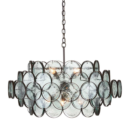 Galahad 8 Light 34" Wide Crystal Billiard Chandelier