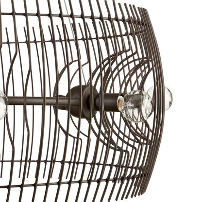 Endicott 9 Light 31" Wide Wrought Iron Drum Chandelier