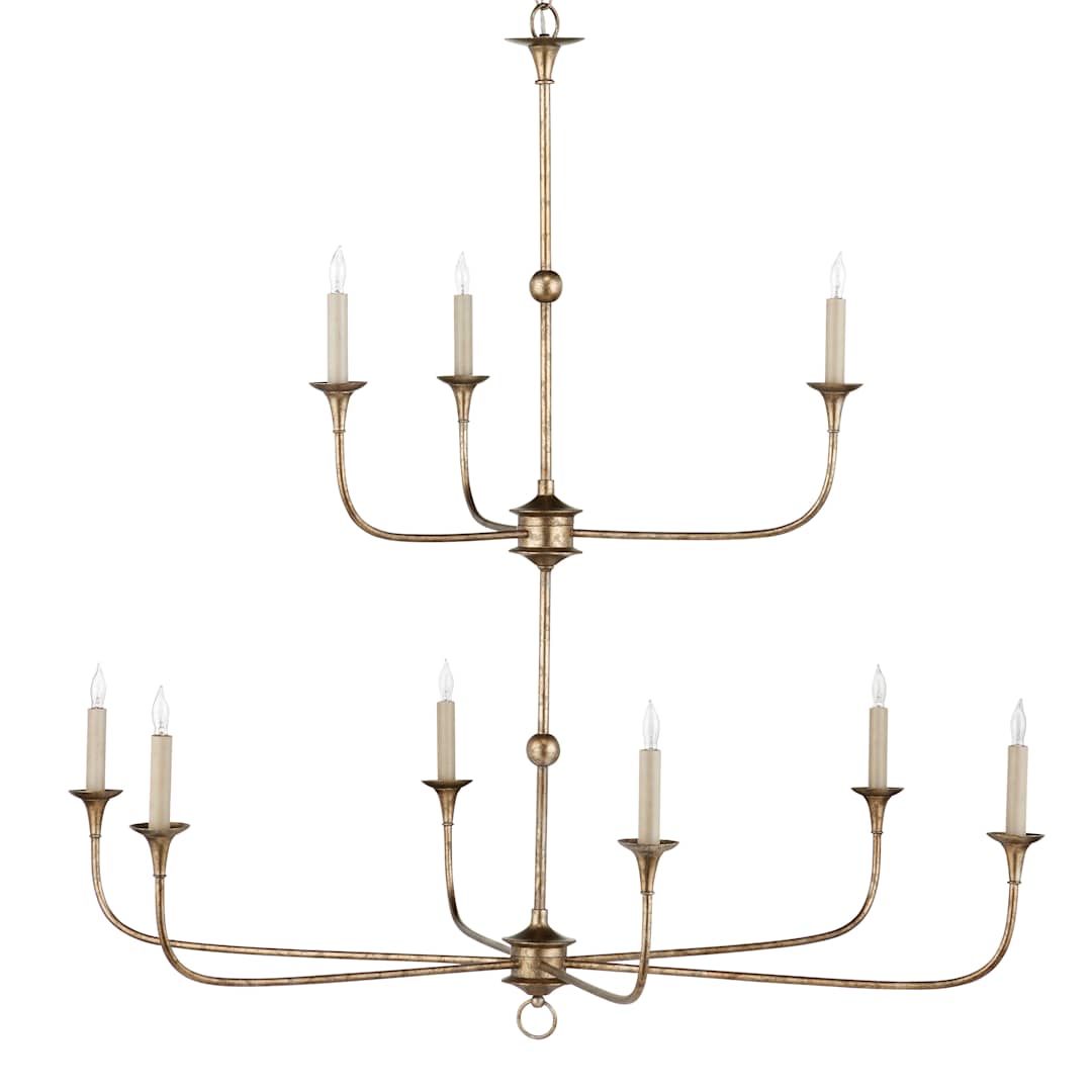 Nottaway 9 Light 44" Wide Wrought Iron Candle Style Chandelier