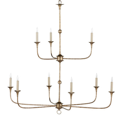 Nottaway 9 Light 44" Wide Wrought Iron Candle Style Chandelier
