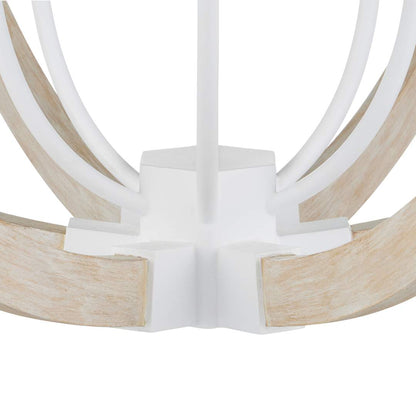 Bastian 6 Light 31" Wide Wrought Iron Candle Style Chandelier