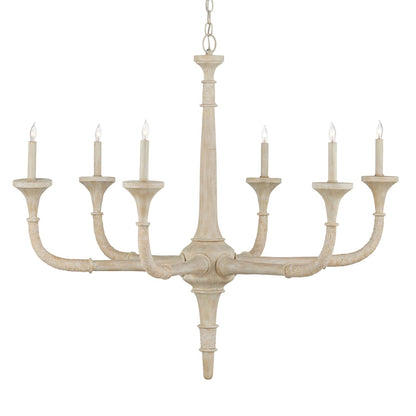 Aleister 6 Light 44" Wide Wrought Iron Candle Style Chandelier